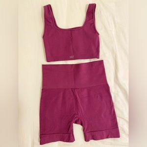 SET active sculptflex box cut and bike shorts in CABO